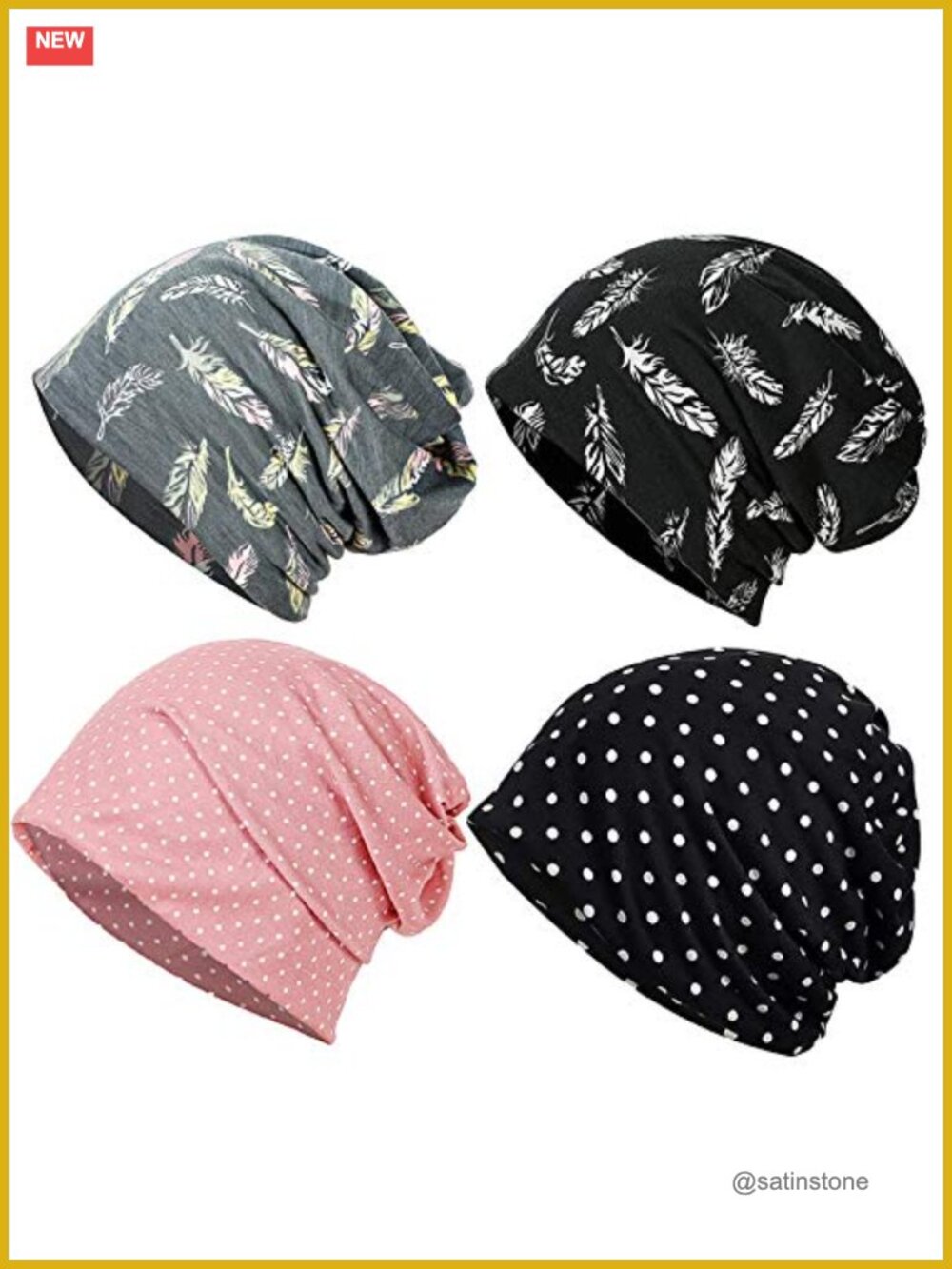 Womens Slouchy Beanie Soft Chemo Headwear Breathable Cancer Cap